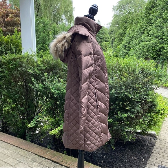 Kenneth Cole NY Faux Fur Trimmed Hood Puffer Coat - Picture 8 of 12